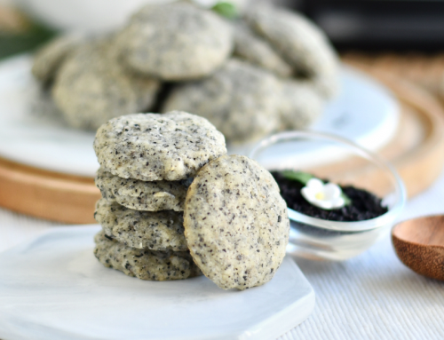 Black Sesame Pebble Cookies Recipe