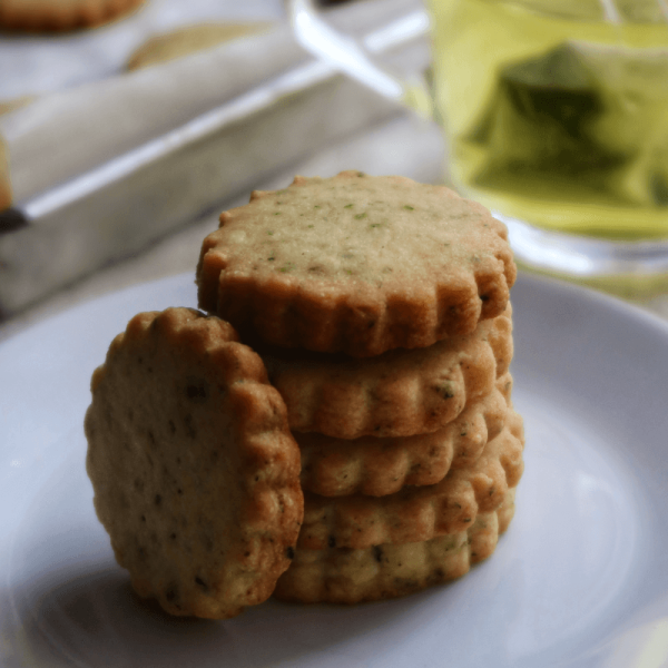 Green Tea Shortbread Cookies Recipe - Baking Made Simple by Bakeomaniac