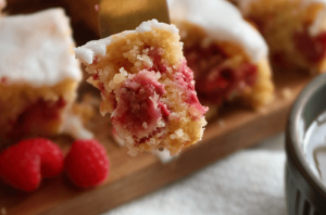 Lemon Raspberry Cake Squares Recipe