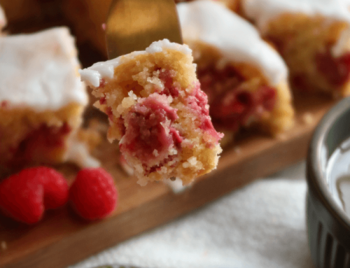 Lemon Raspberry Cake Squares Recipe