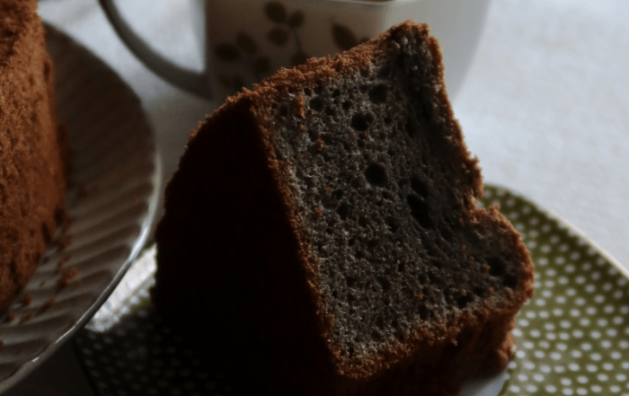 Black Sesame Chiffon Cake Recipe
