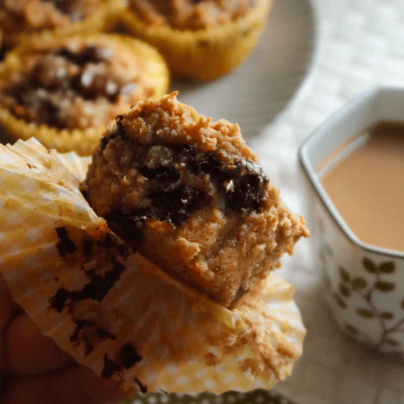 Healthier Banana Oat Chocolate Muffins Recipe 2