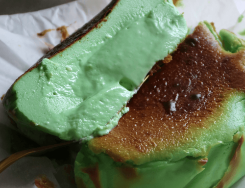 Pandan Coconut Basque Burnt Cheesecake