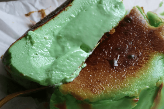 Pandan Coconut Basque Burnt Cheesecake