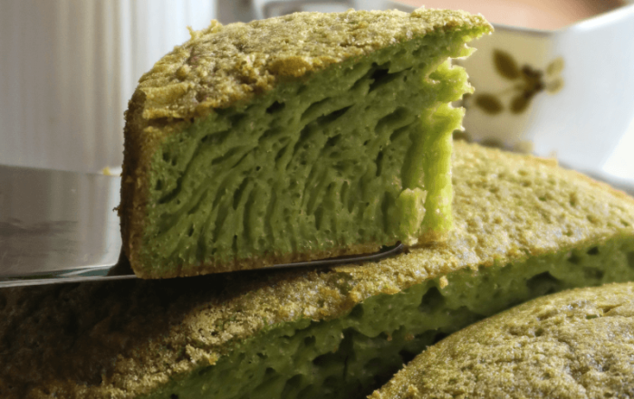 Pandan Honeycomb Cake Recipe