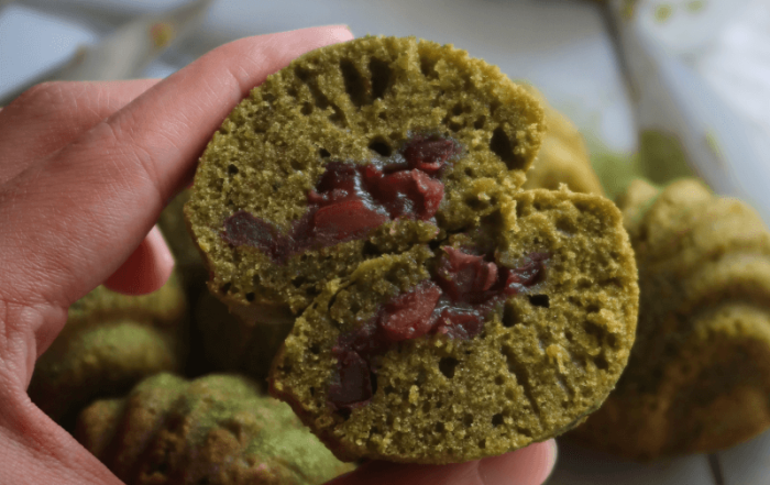 Matcha Red Bean Madeleines Recipe