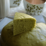 Less Sweet Pandan Coconut Steamed Cake Recipe