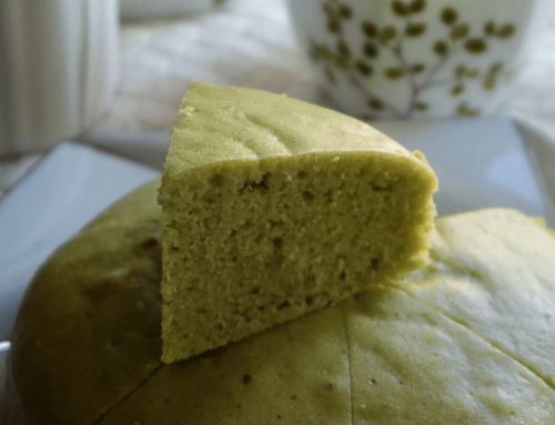 Less Sweet Pandan Coconut Steamed Cake Recipe