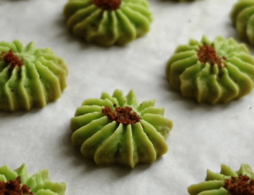 Pandan Gula Melaka Butter Cookies Recipe