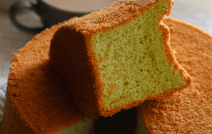 Low Sugar Pandan Chiffon Cake Recipe