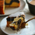 Black Sesame Lemon Marble Cake Recipe