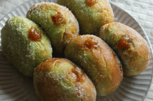 Air Fryer Pandan Kaya Doughnuts Recipe