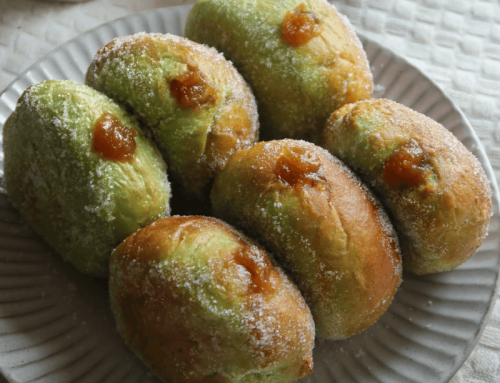 Air Fryer Pandan Kaya Doughnuts Recipe
