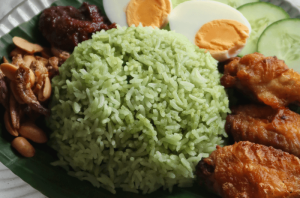 Pandan Coconut Nasi Lemak Rice Recipe