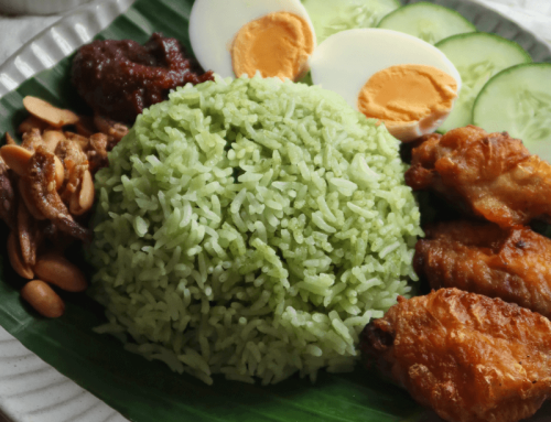 Pandan Coconut Nasi Lemak Rice Recipe